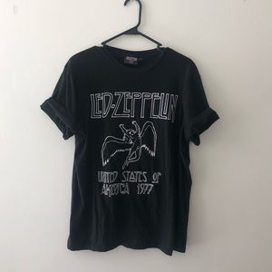 Led Zeppelin Black and White T-Shirt